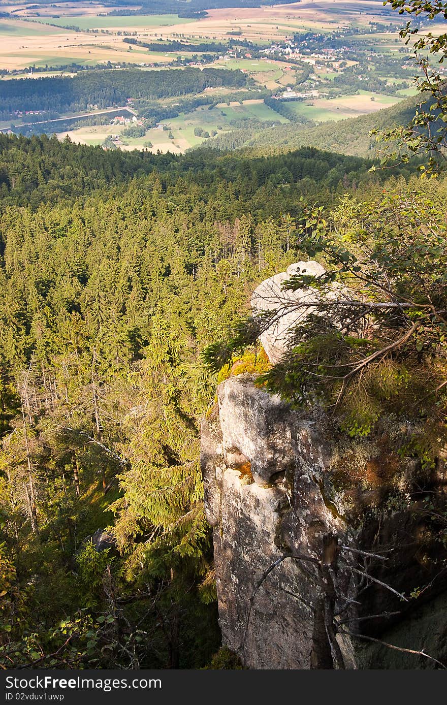 Stolowe mountains in east Poland. Stolowe mountains in east Poland