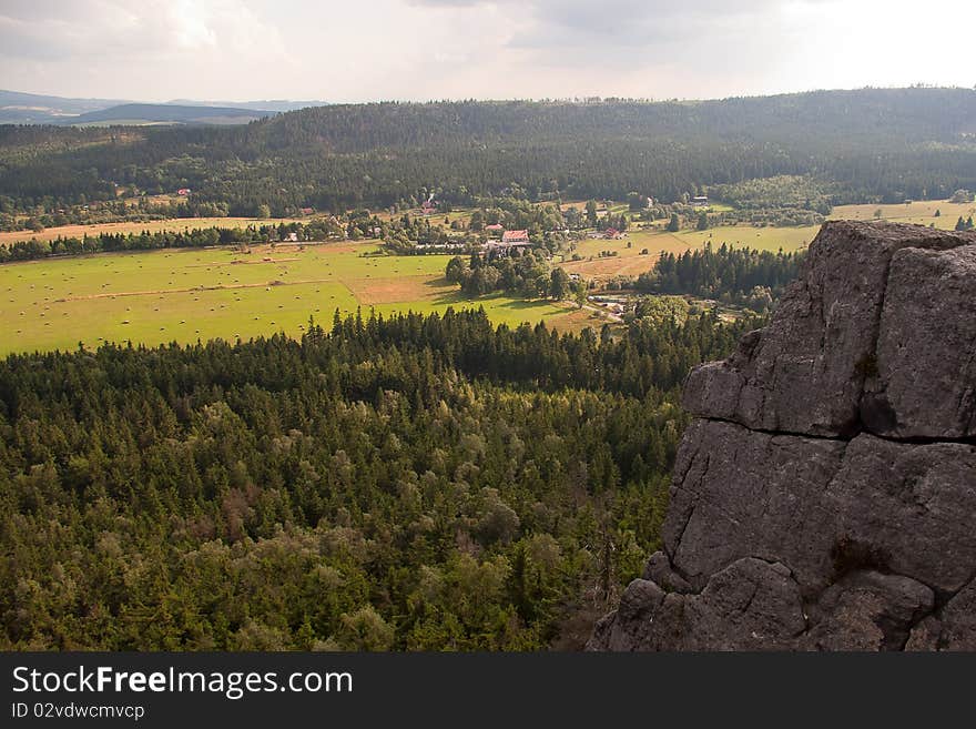 Stolowe mountains in east Poland. Stolowe mountains in east Poland