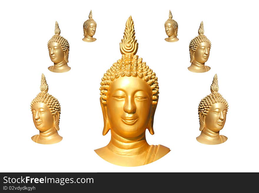 seven buddha faces