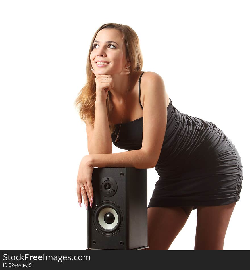 A Girl And A Speaker