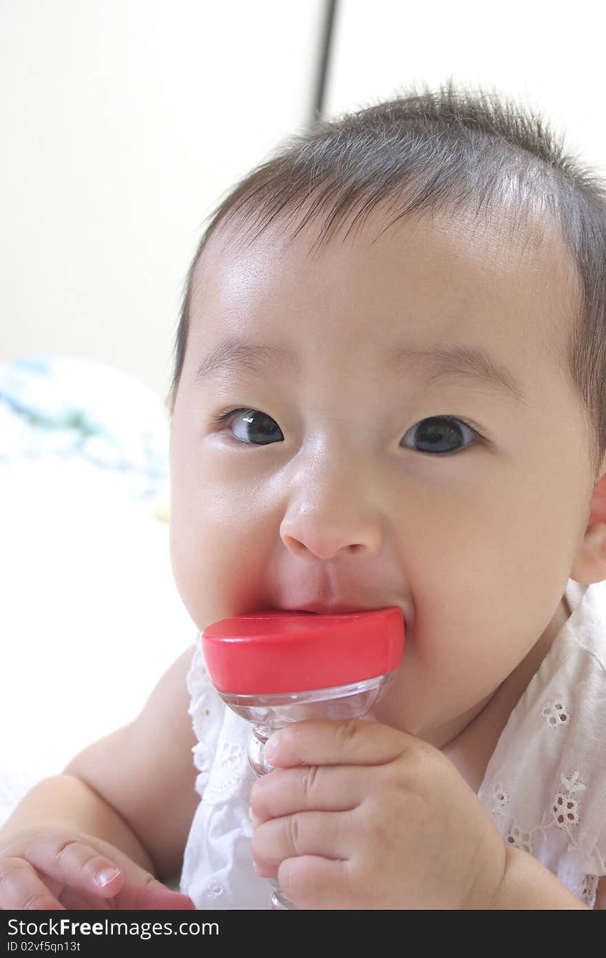 It is a Japanese baby 0-year-old