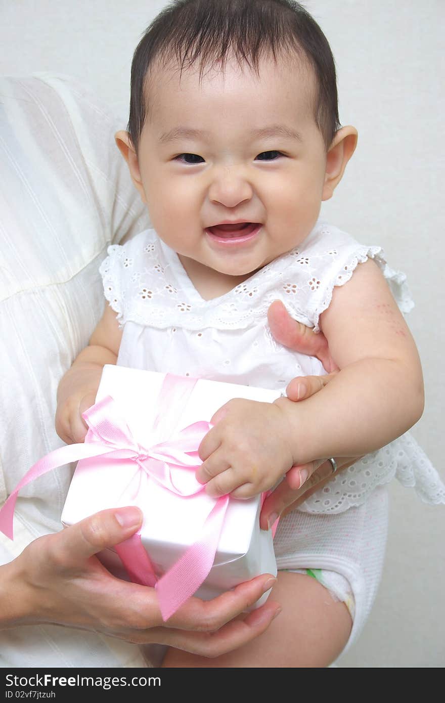 It is a Japanese baby 0-year-old