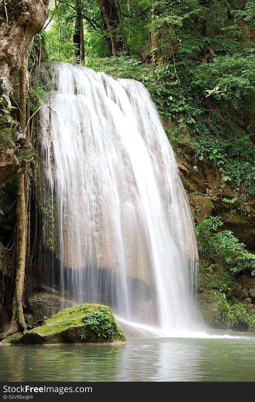 Erawan Tropical Waterfall