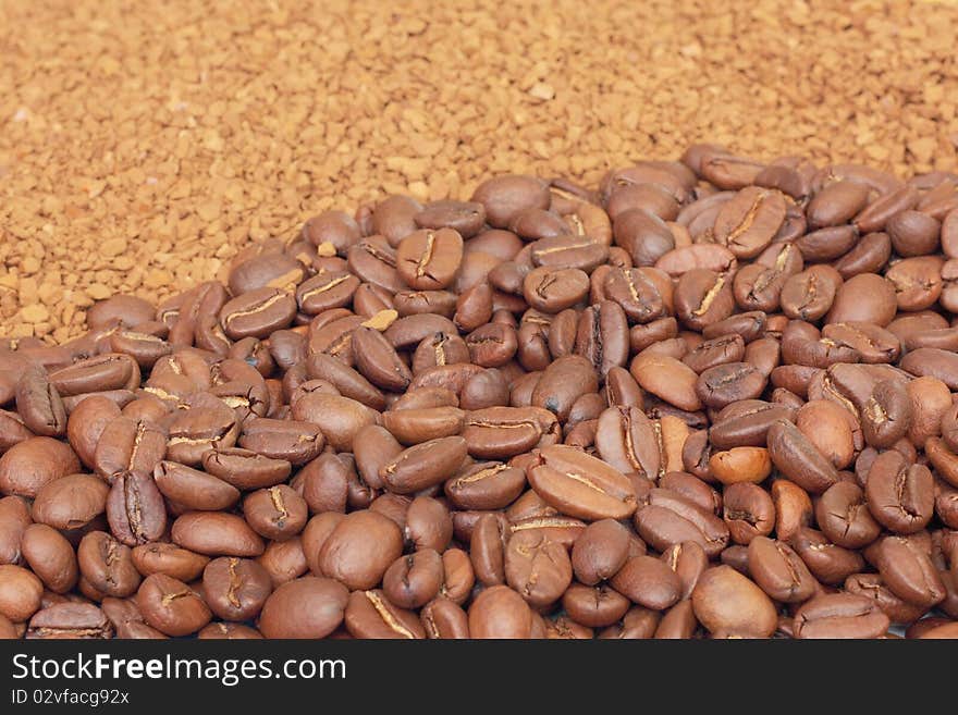 Coffee beans background