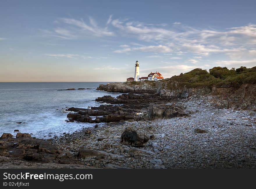 Lighthouse in Portland Maine in Fort Willams park. Lighthouse in Portland Maine in Fort Willams park