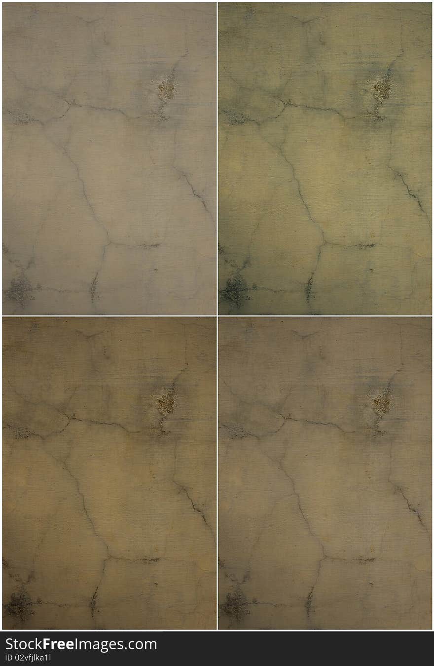 Natural Tones Cracked Plaster Wall Set