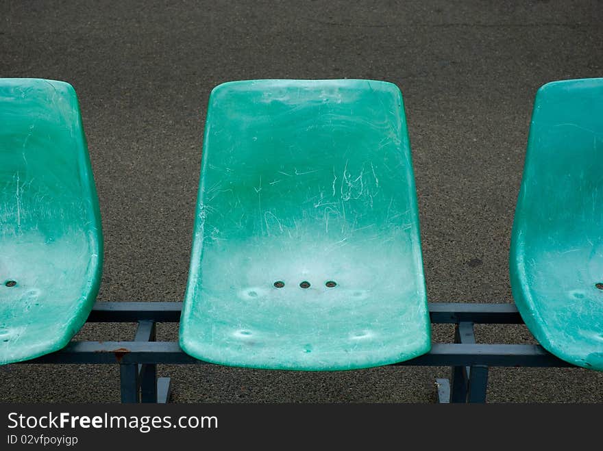 Row Of Green Chairs