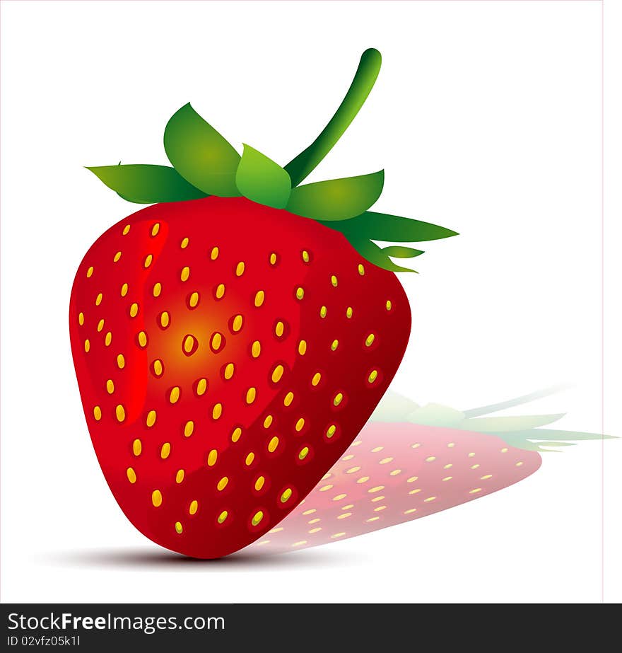 Falling strawberries.