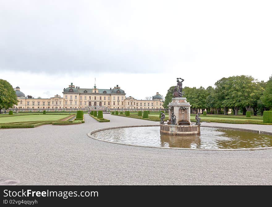 Drottningholms Palace in the Stockholm city, Sweden