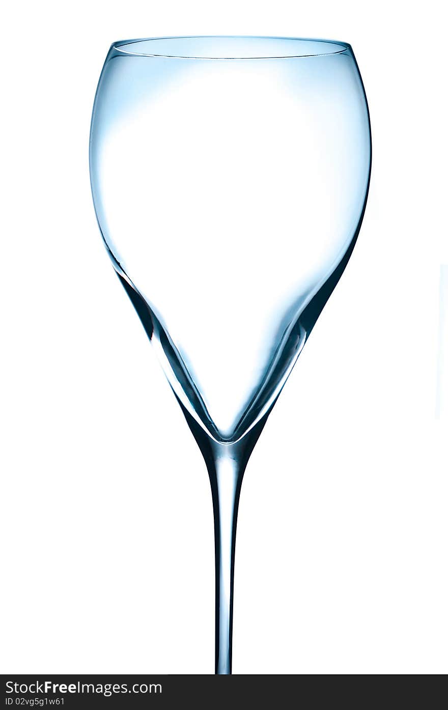 This is a close-up of empty wineglass