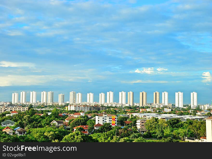 Skyscraper at bangkok city in the morning. Skyscraper at bangkok city in the morning