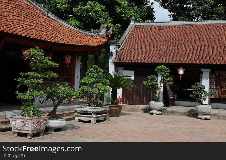 Exterior of a pagoda temple