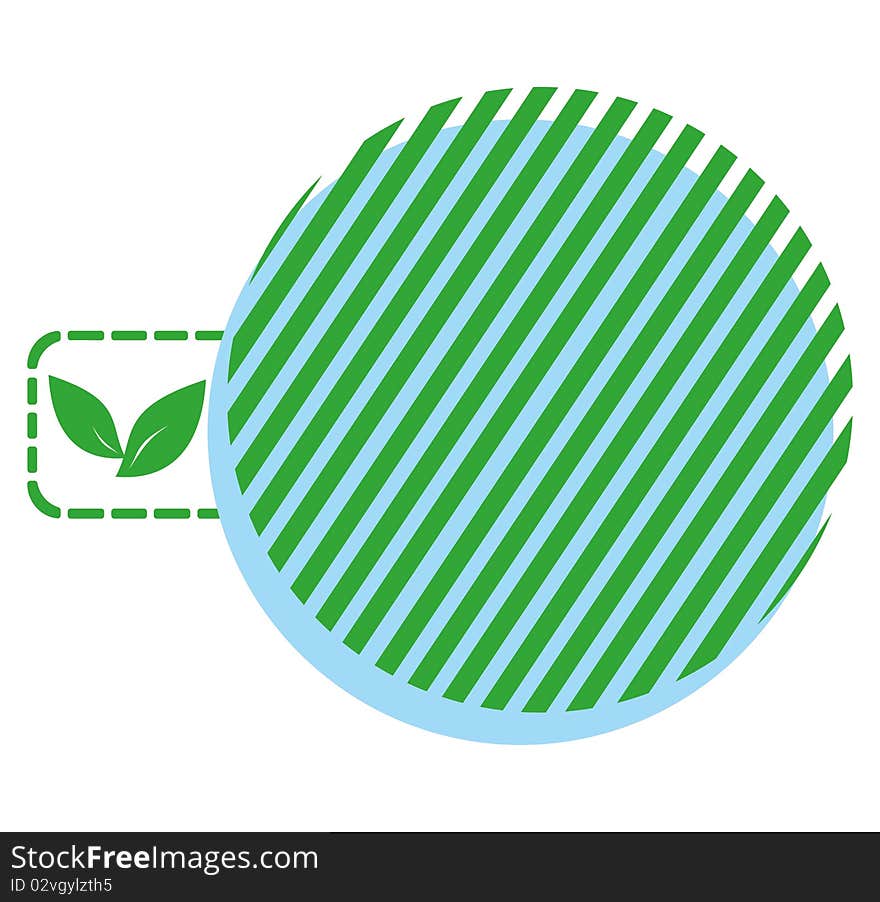 The image of the green planet . A vector illustration. The image of the green planet . A vector illustration