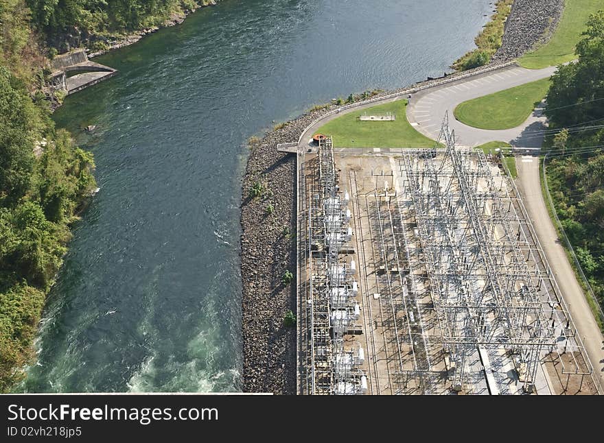 Power Plant And River