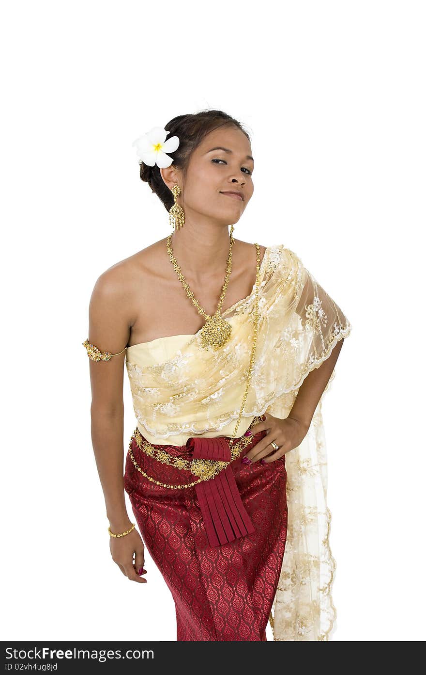 Thai woman in traditional clothes