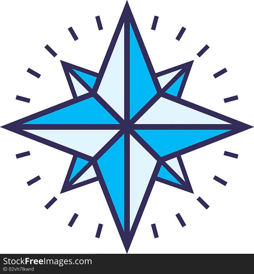 Wind Rose (Vector Illustration)