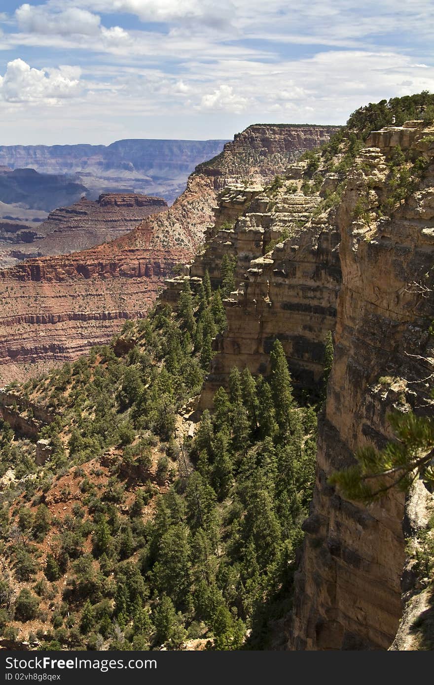 Clouds over grand canyon in arizona