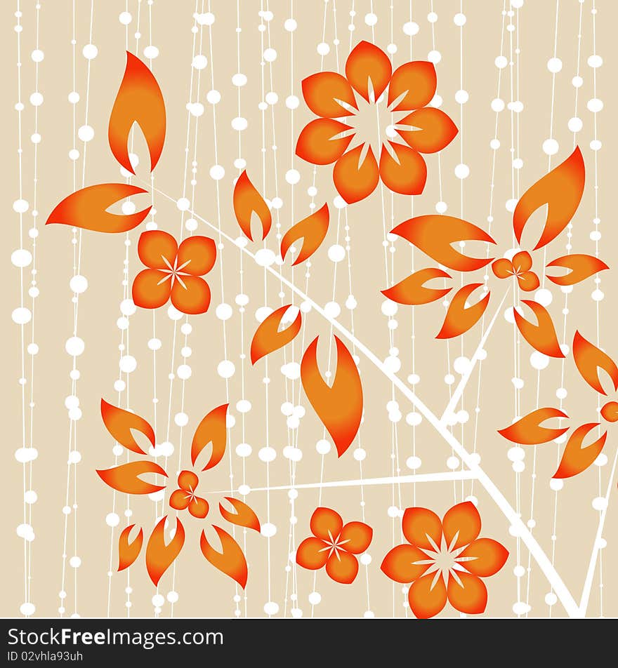 Floral design vector