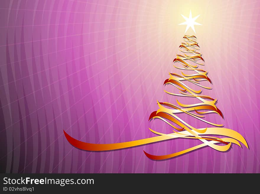 Graphic illustration of Christmas Tree