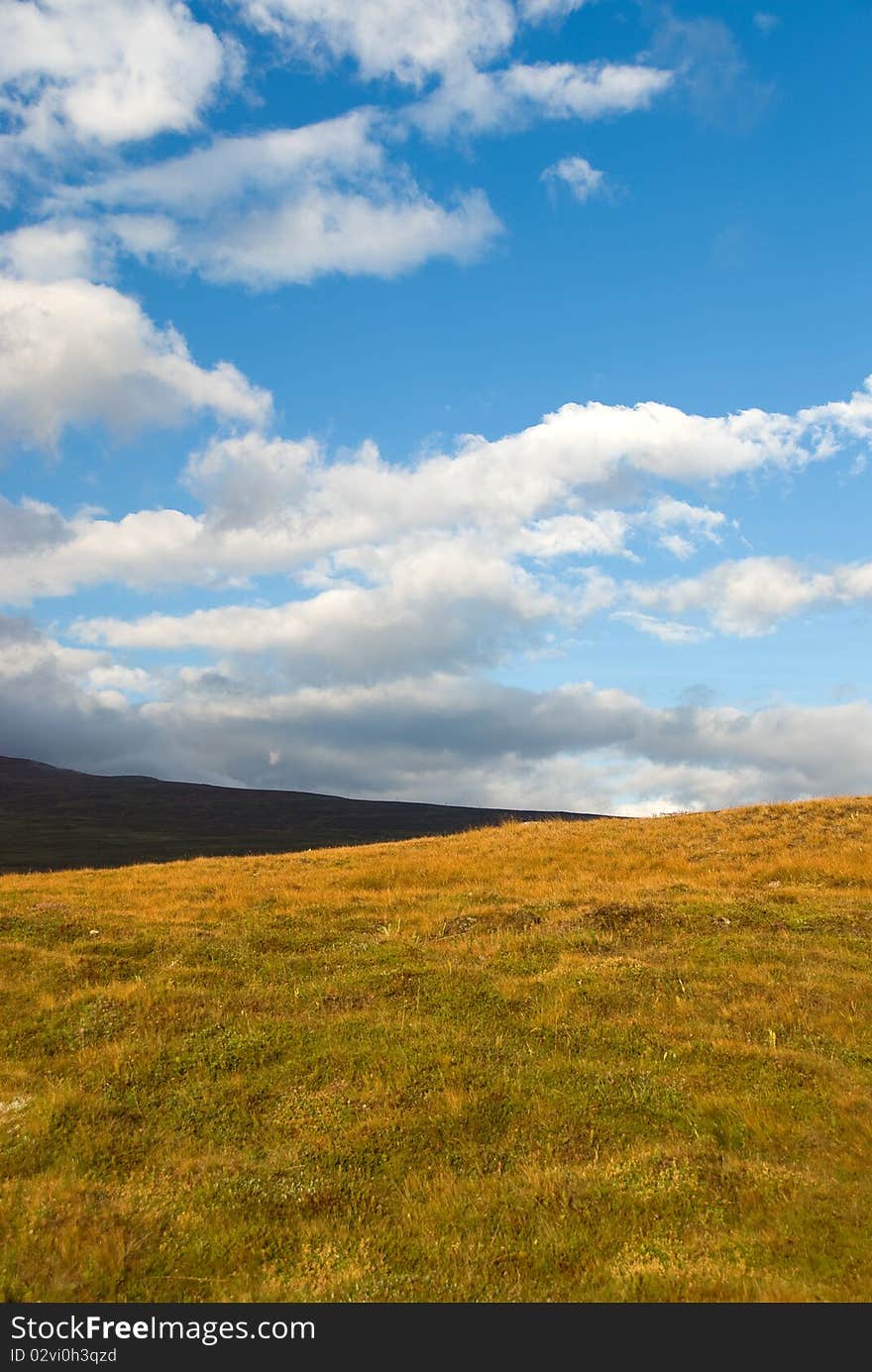 Iceland Akureyri Mountains and Clouds