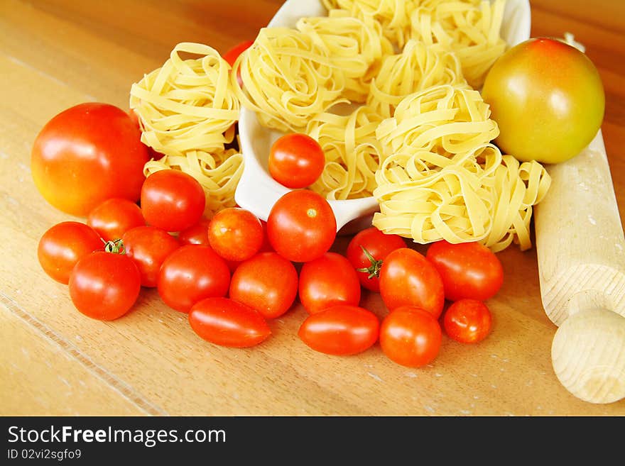 Pasta and tomatoes