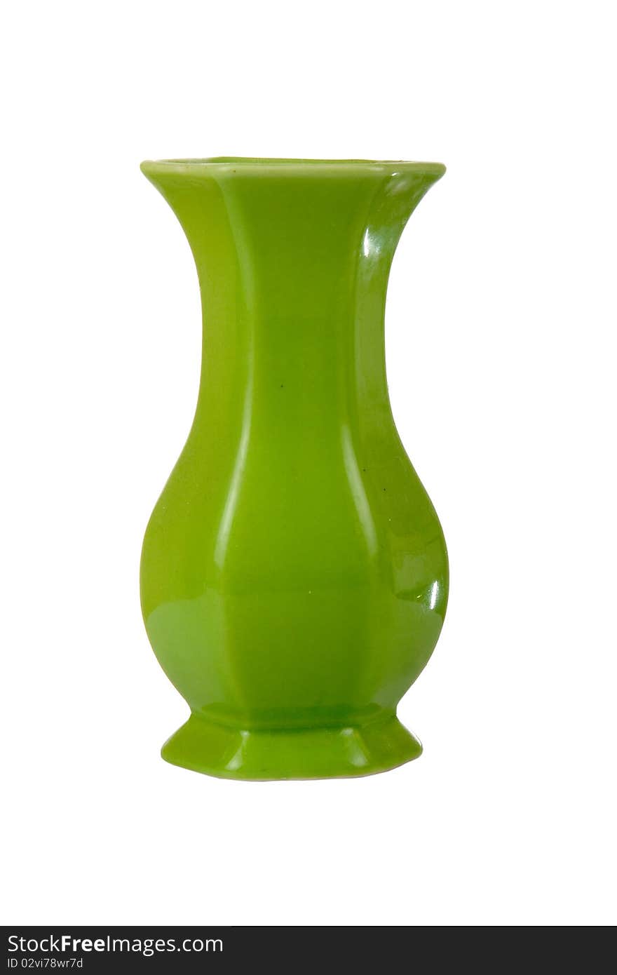 Green vase