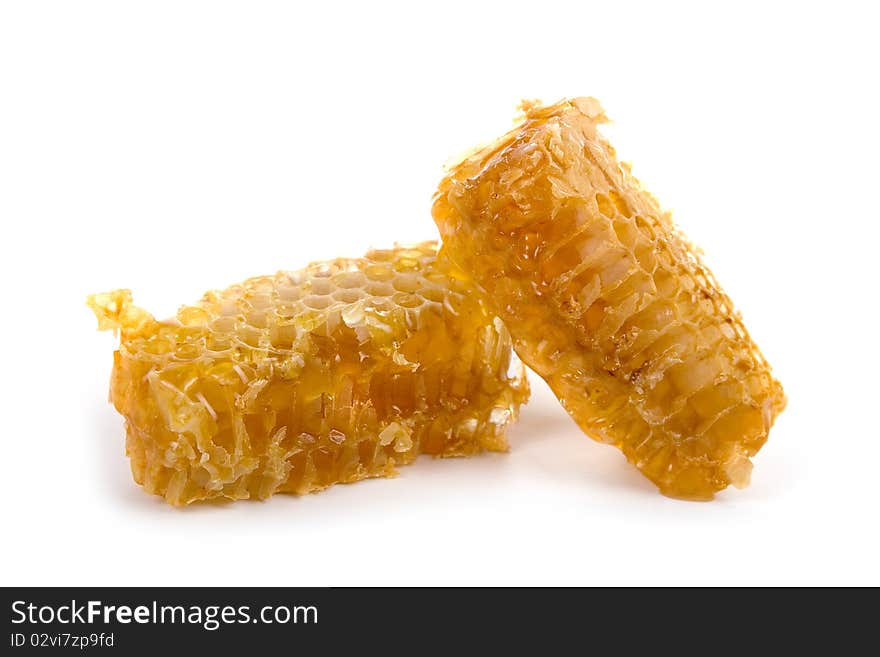 Honeycomb isolated on a white background