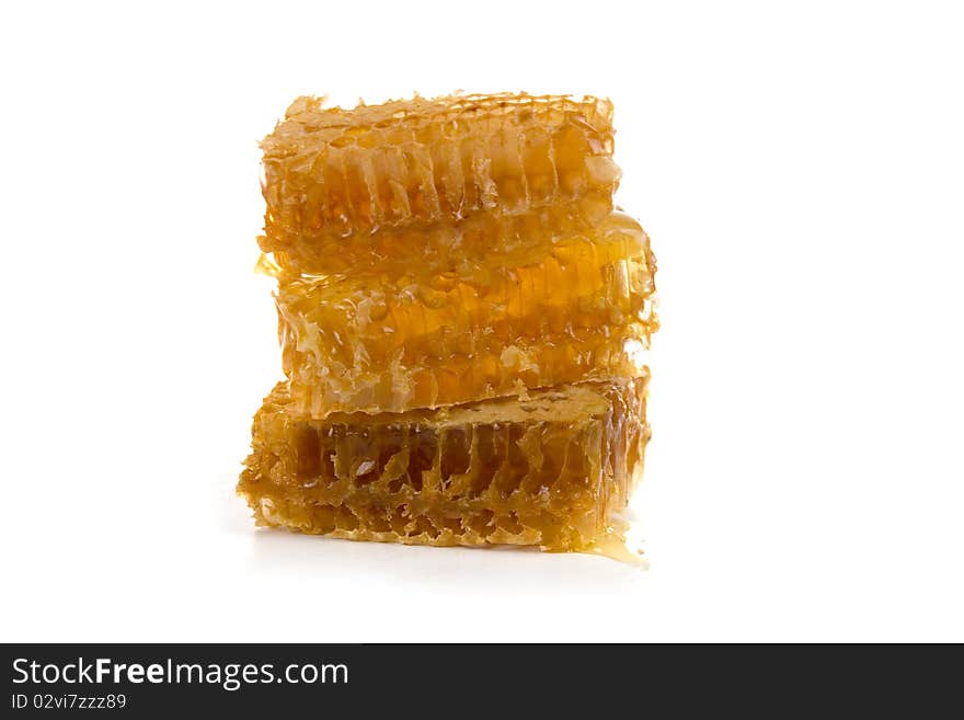 Honeycomb isolated on a white background