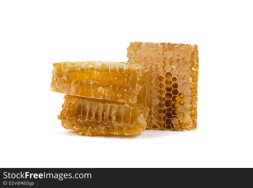 Honeycomb isolated on a white background