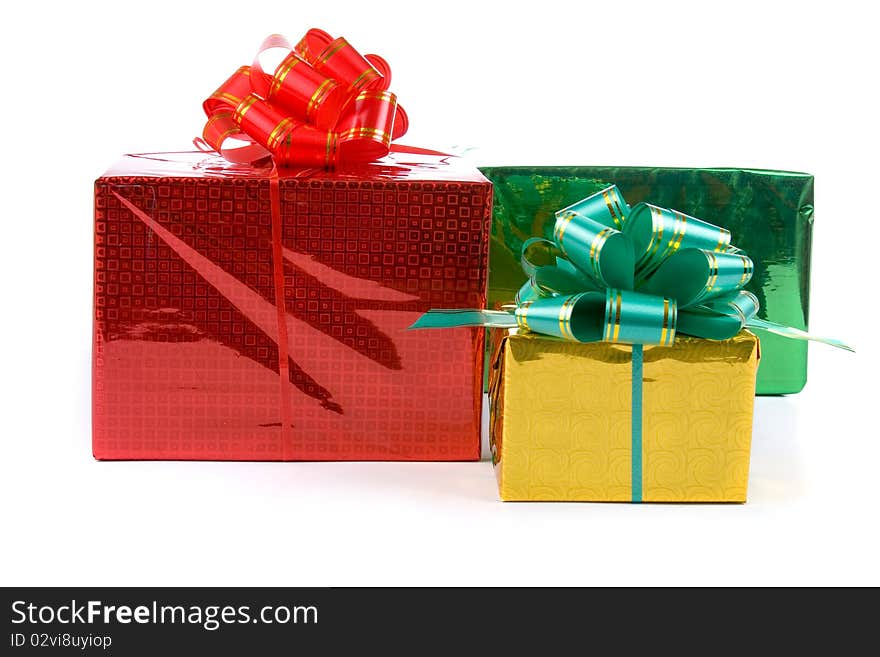 Multi-colored Boxes With Presents