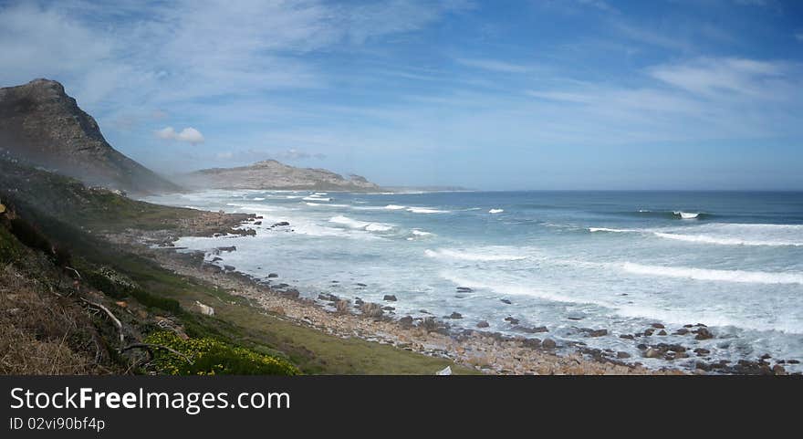 Misty Cliffs, on the way to Cape Point in Cape Town. Misty Cliffs, on the way to Cape Point in Cape Town