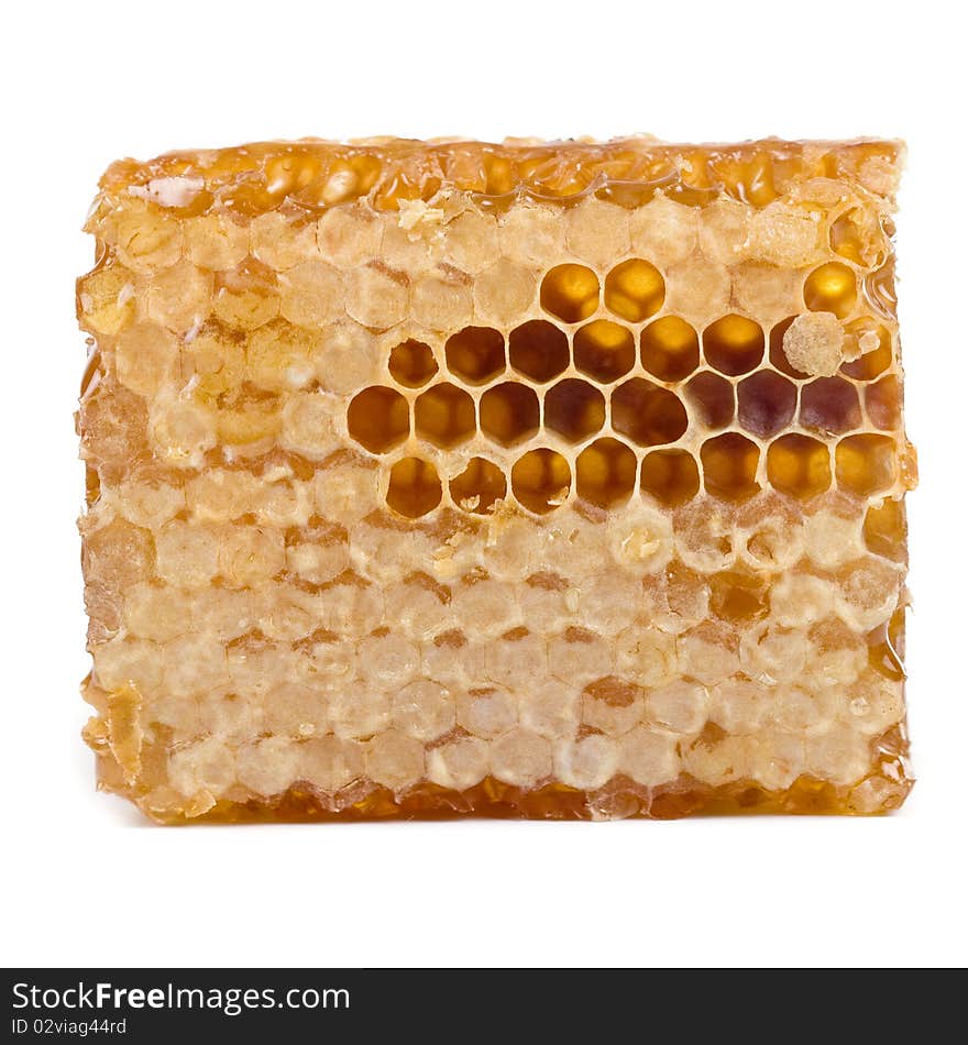 Honeycomb isolated on a white background