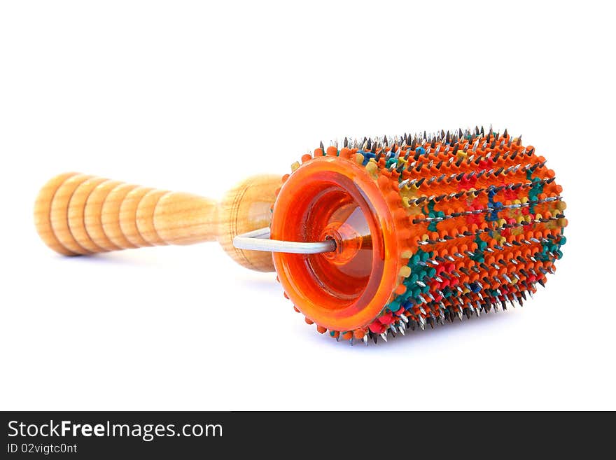 Needle massager   isolated on a white background