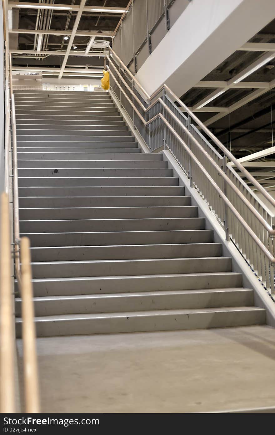 Empty staircase in the store. Empty staircase in the store.