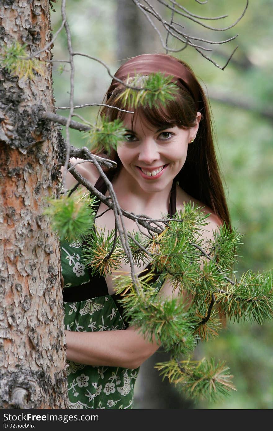 Young woman in the mountains. Young woman in the mountains