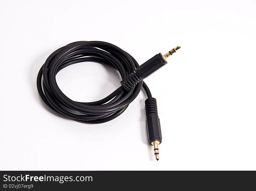 3.5 mmCable with white background