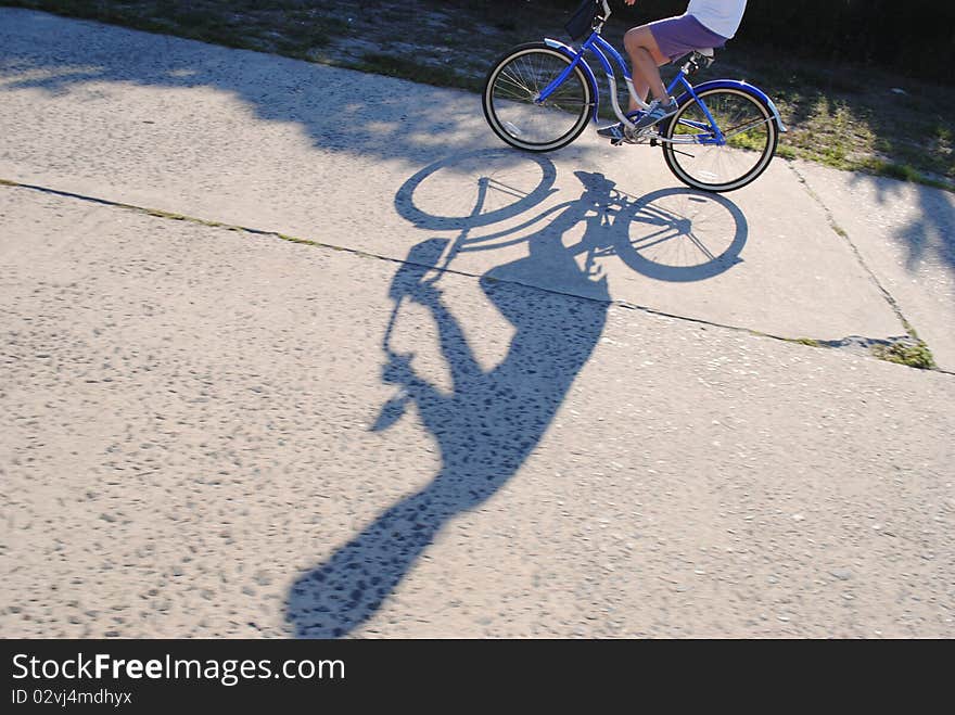 As the sun fell to the ocean we biked to the sea. As the sun fell to the ocean we biked to the sea.