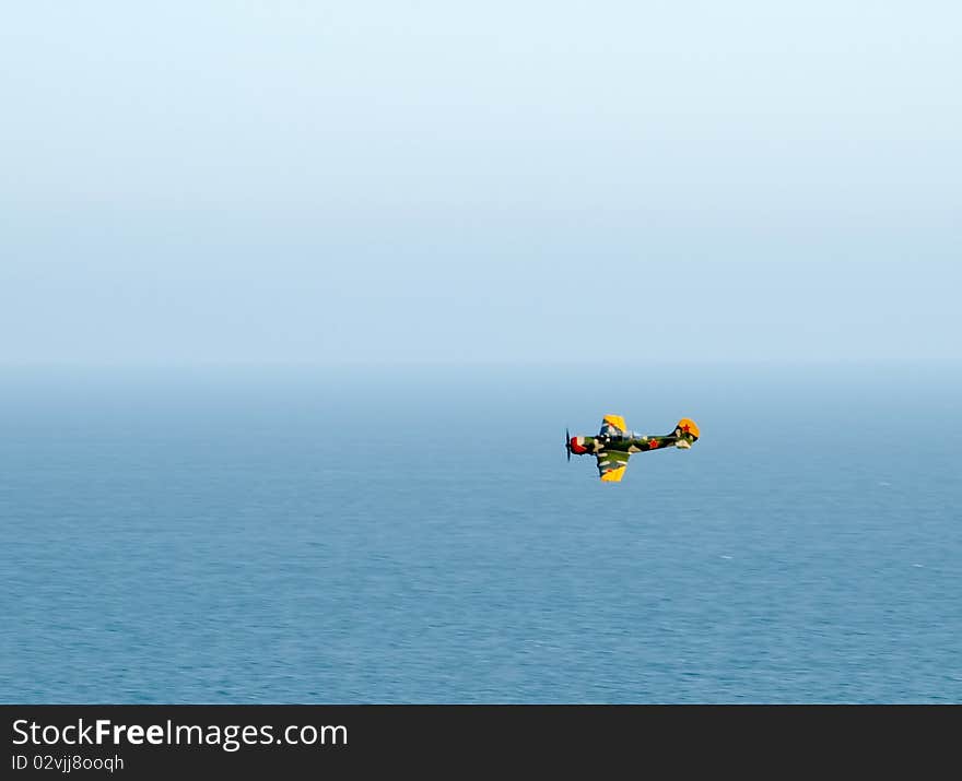 Shot Of World War Two Aircraft Against Horizon