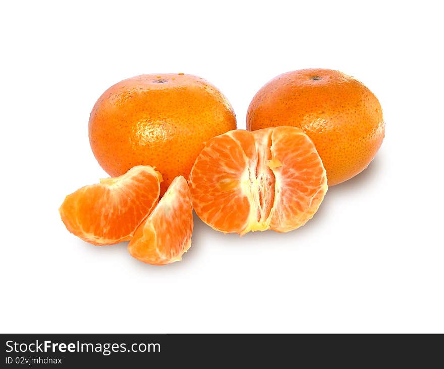 Ripe mandarins.