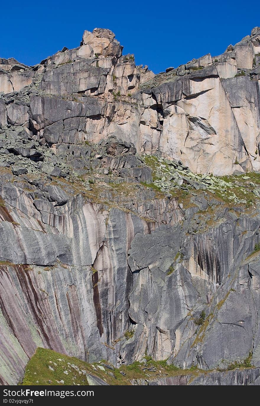 Mountain landscape. Pass of Artists. Siberian Natural Park Ergaki.