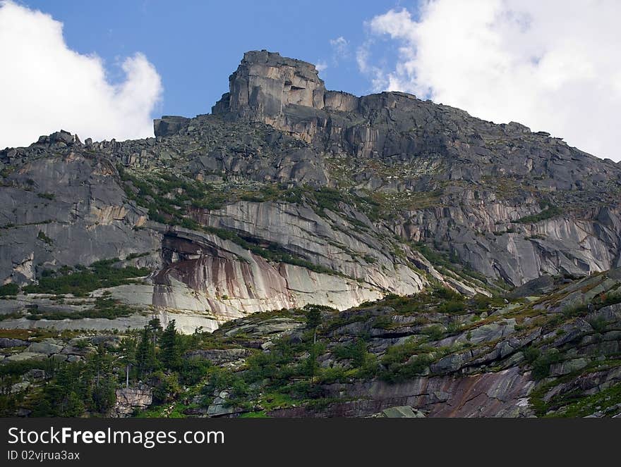 Mountain landscape. Pass of Artists. Siberian Natural Park Ergaki.