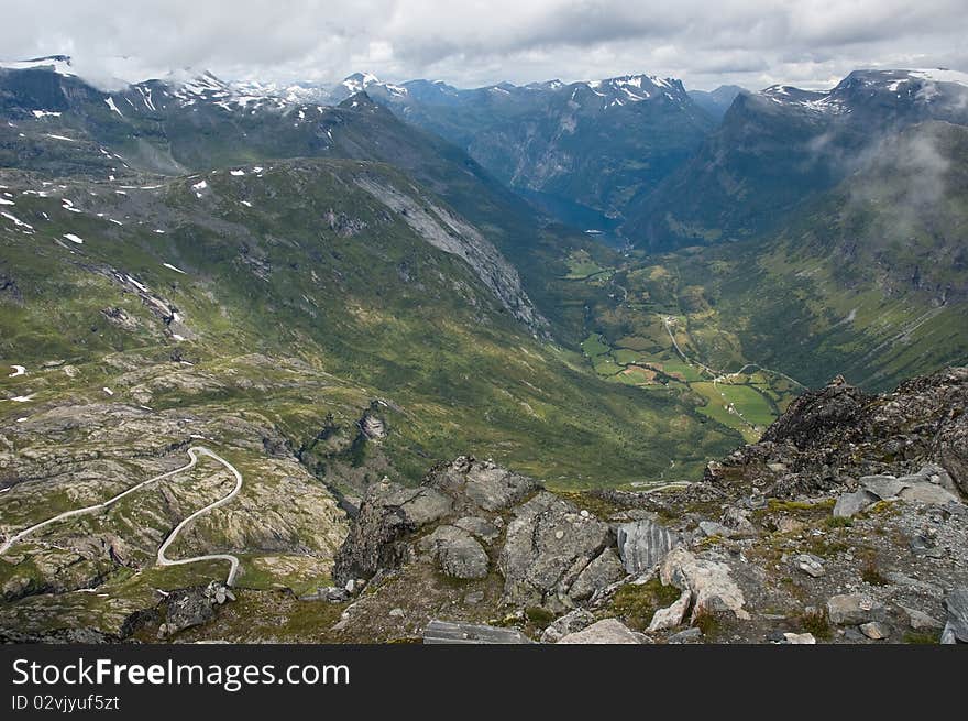 Norway, wild country with fjords. Norway, wild country with fjords