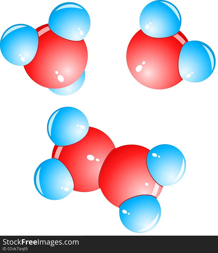 A set of molecules of different composition