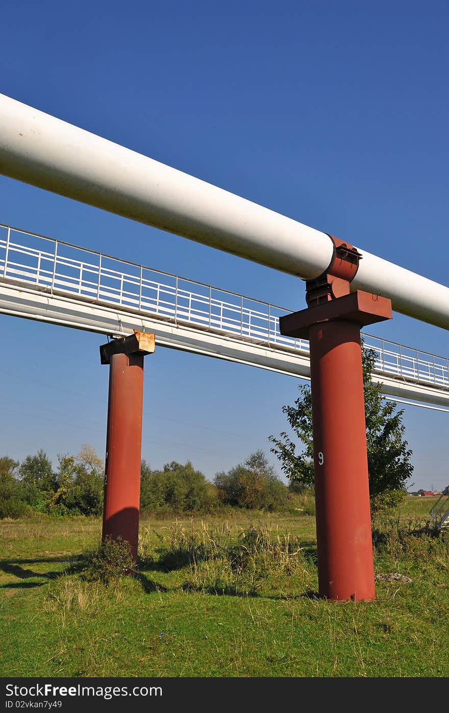 High pressure pipelines.