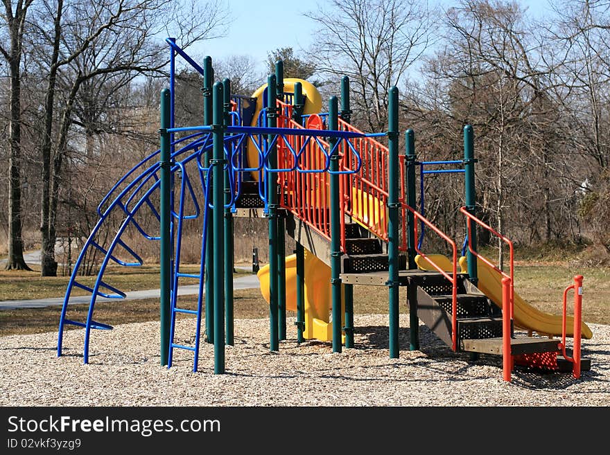 Children playground in a park