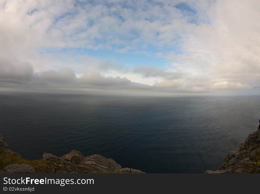 North cape, Nordkapp, the most Northern point of Europe, in Norway