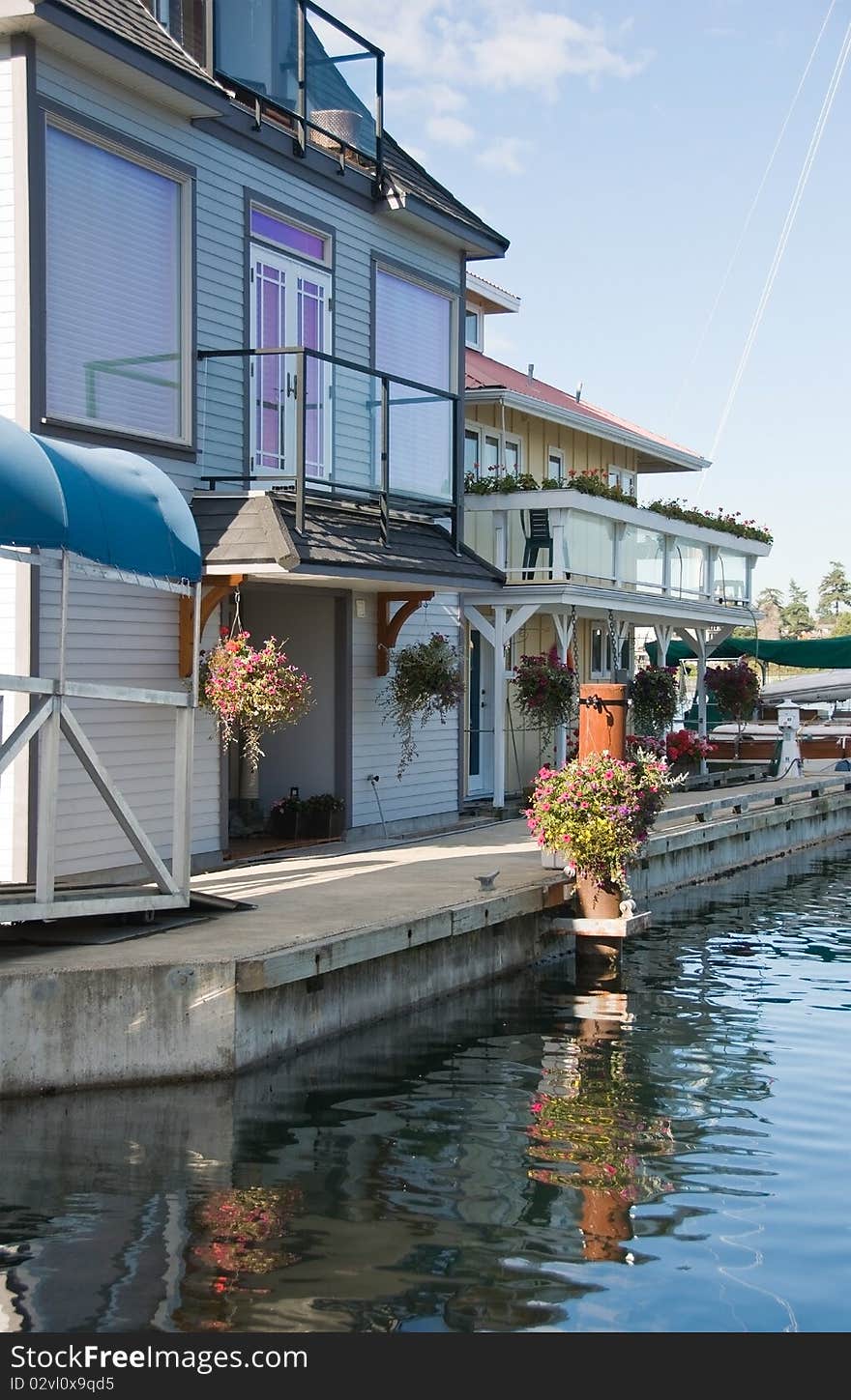 Float homes or marina village