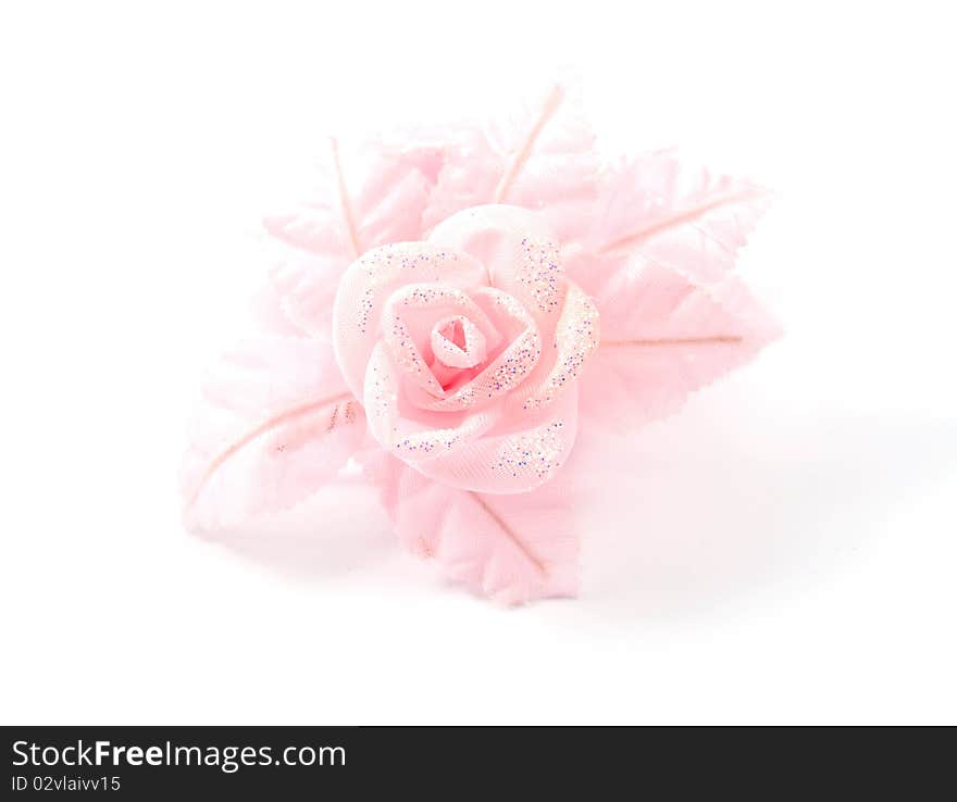 Artificial wedding bunches on a white background