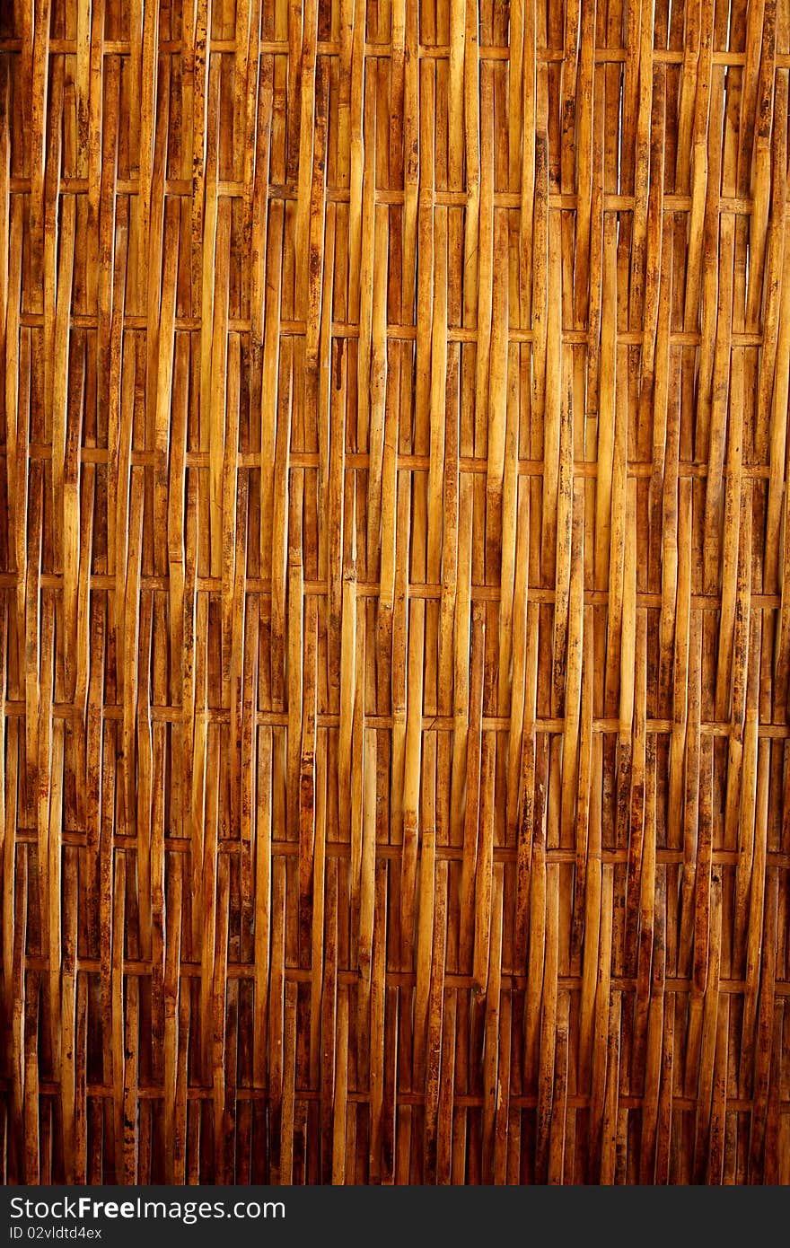 Close Up Of Yellow Bamboo Texture