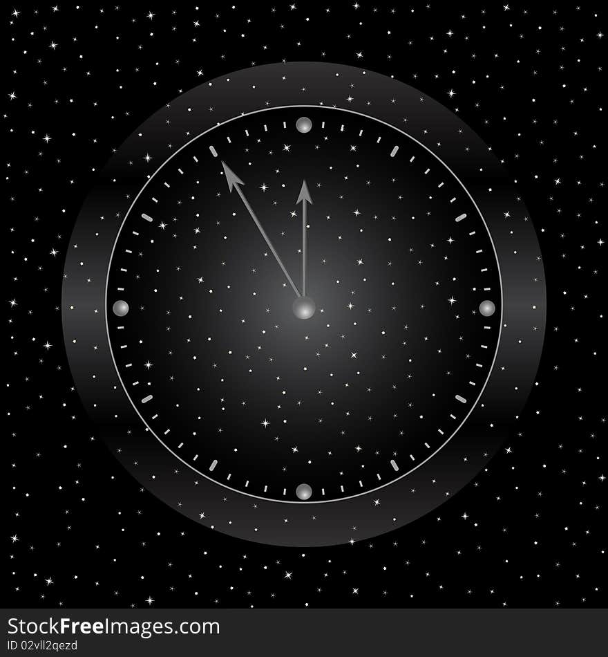 Stars clock